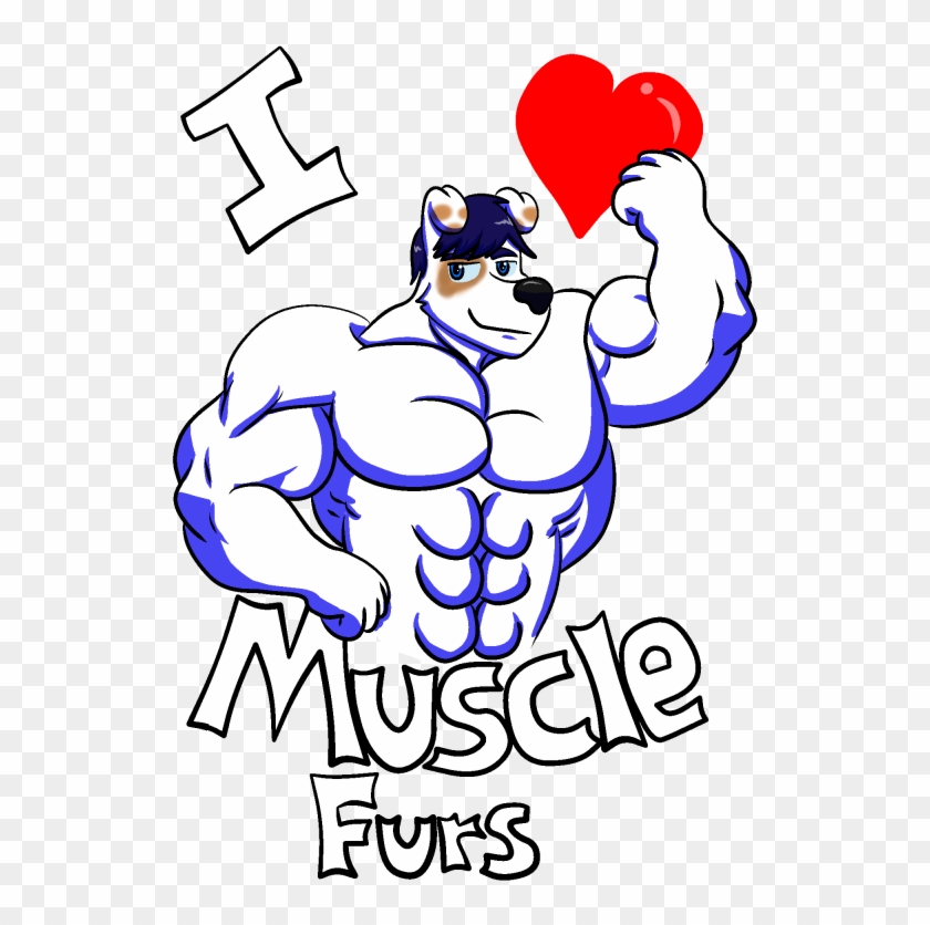 I Heart Muscle Furs Biff Full Design By Caseyljones - Growth Chart #452870