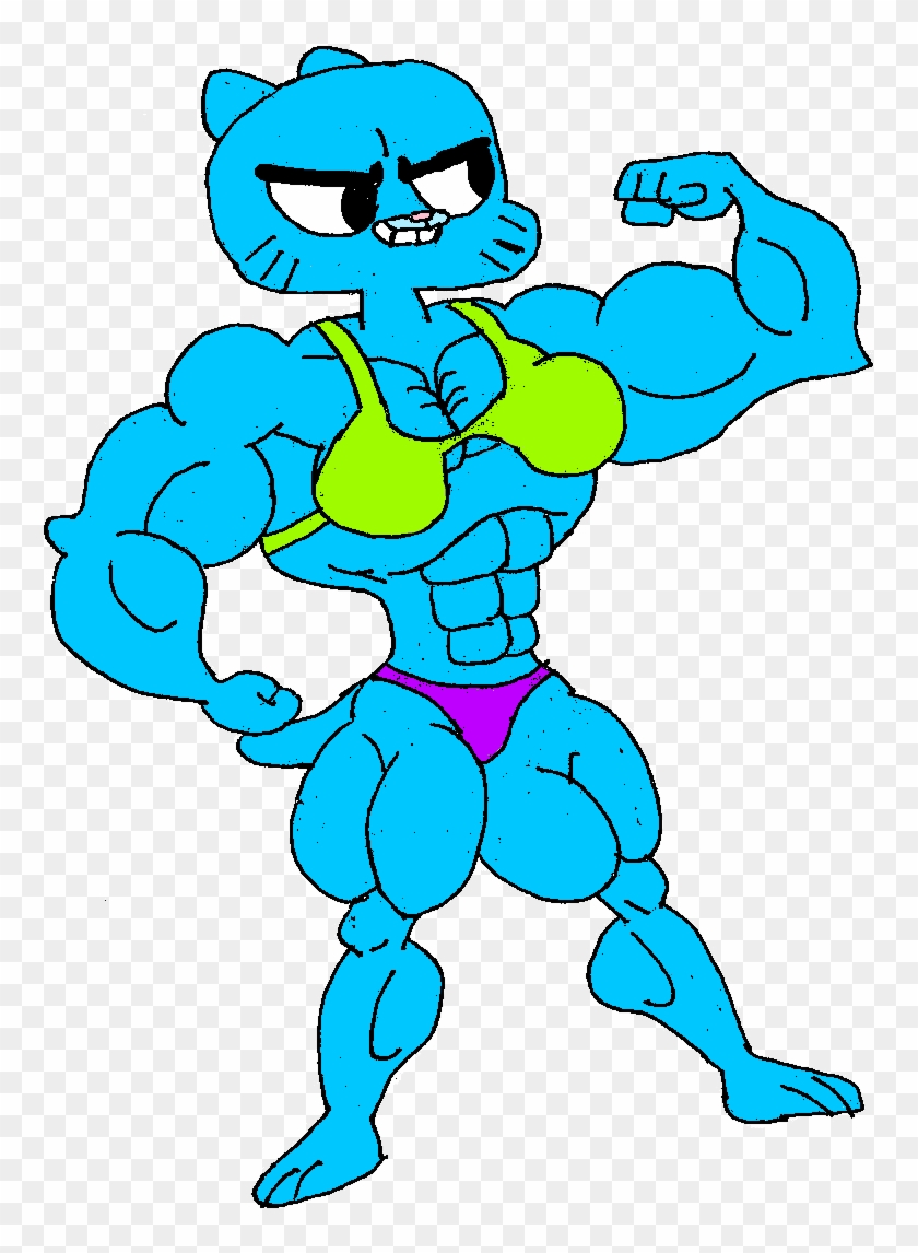 Nicole Watterson Really Bulked Up By Ldejrufffan - Amazing World Of Gumball Nicole Muscle #452938