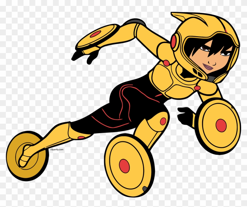 Gogo Tomago Run Png Clipart - Big Hero 6 Coloring Page #453013