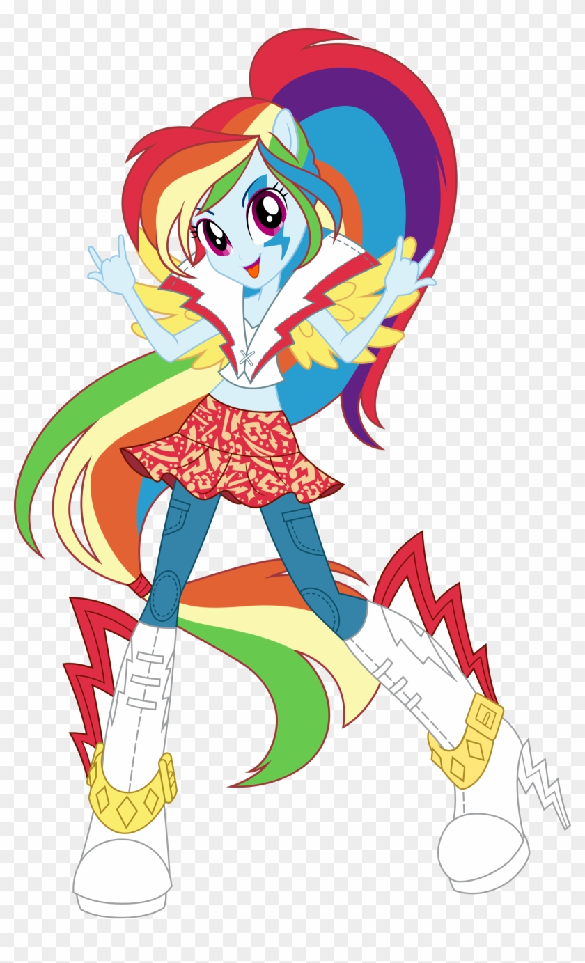 Icantunloveyou Rainbow Rocks Rainbow Dash Vector Update - Mlp Eg Rainbow Rocks Rainbow Dash #453059