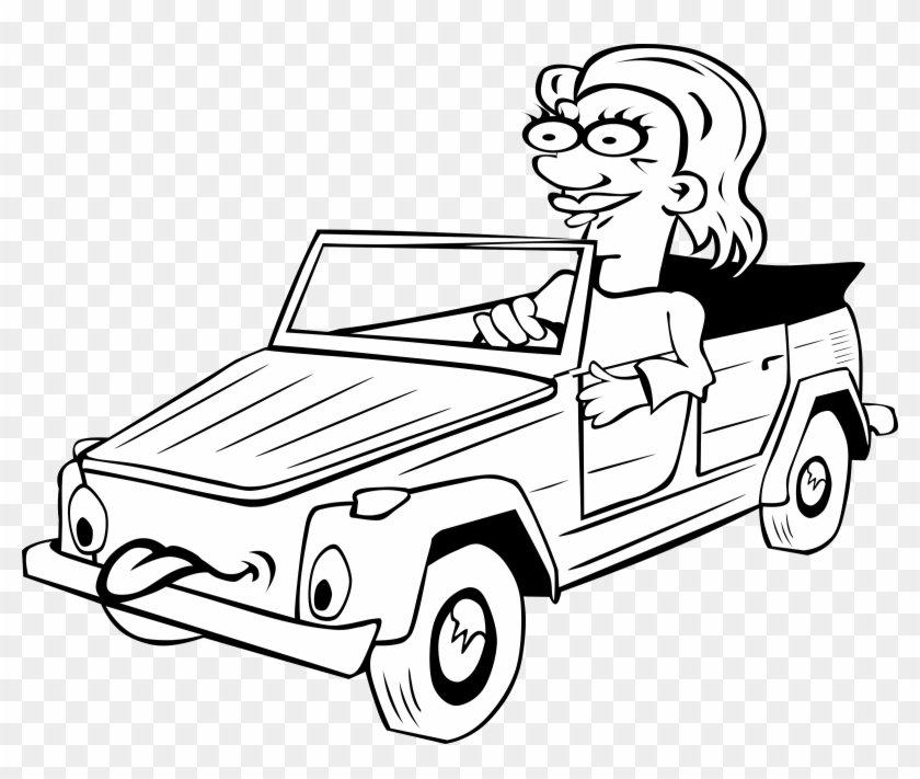 Driving Car Cartoon - Car Cartoon #453098