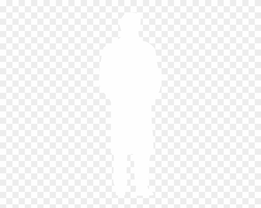White Silhouette Of A Man Clip Art - Silhouette #453271