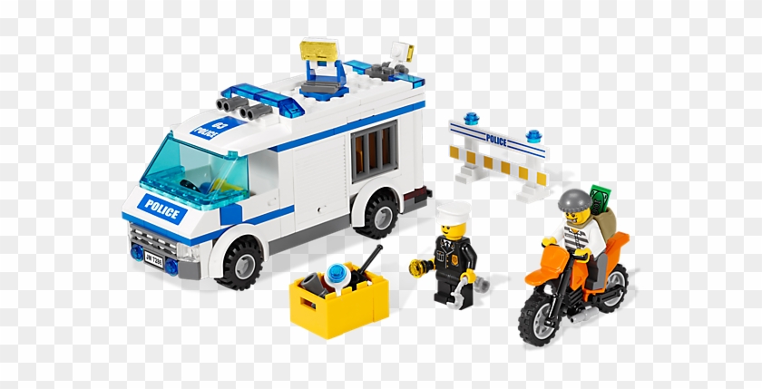 Keep The Prison Transport Idling By The Roadblock To - Lego City Prisoner Transport 7286 #453302
