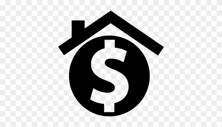 House With Dollar Sign For Real Estate Business Vector - House Dollar Sign Logo #453328