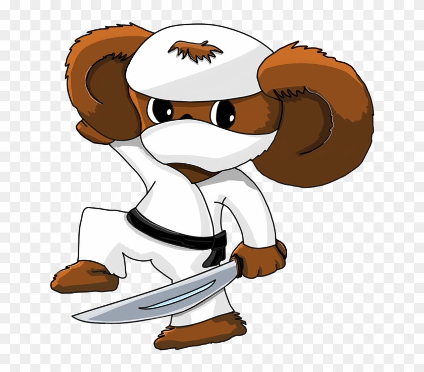 Tae Kwon Do Master Cartoon 11, Buy Clip Art - Black Belt Ninja #453351