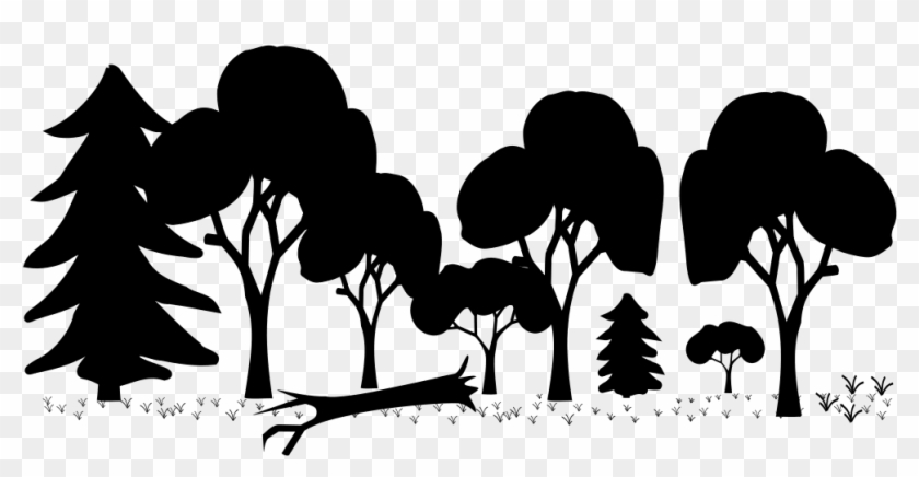 Filemixed Forest Silhouette - Pictograms Forest Png #453431