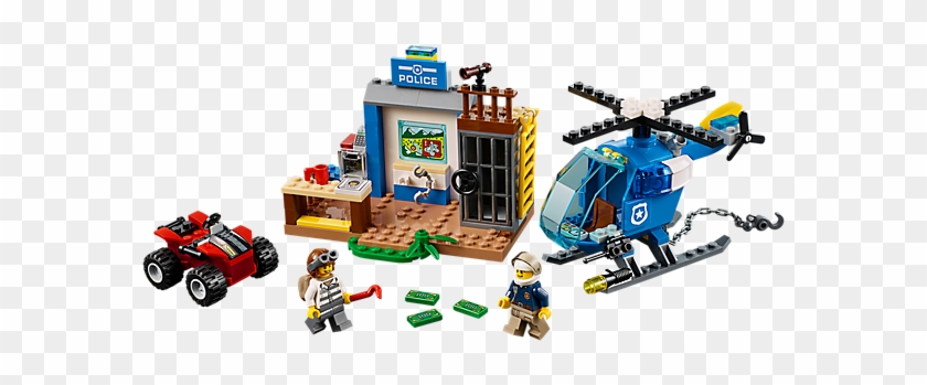 Jump In The Police Helicopter For A Mountain Police - Lego Juniors Mountain Police Chase #453443
