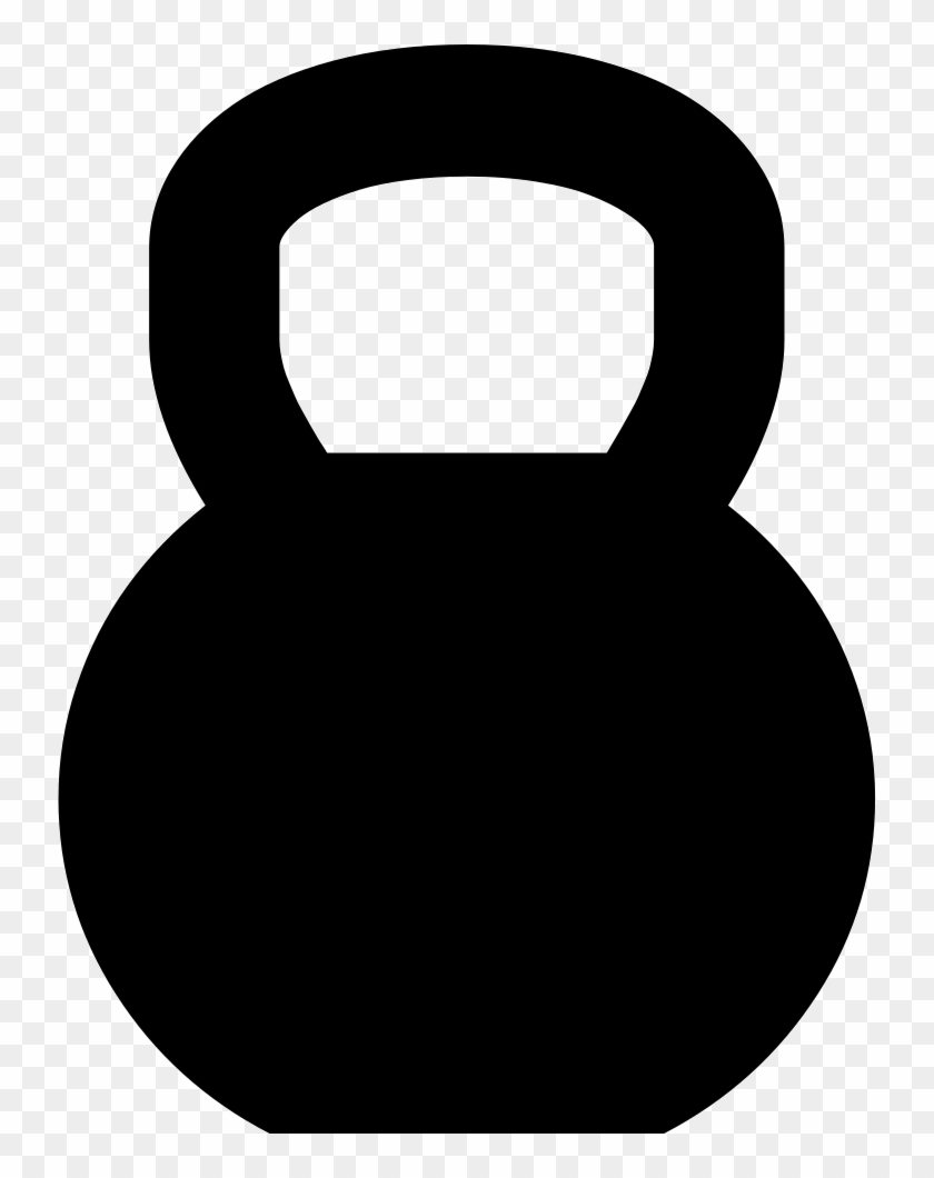 White Clipart Kettlebell - Kettlebell Icon Png #453478