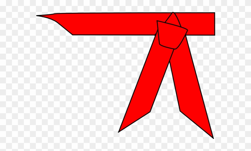 Ninja Clipart Belt - Red Karate Belt Clipart #453631