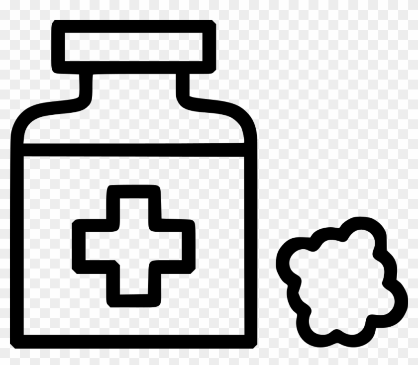 Medical Treatment Pill Bottle Medicine Spirit Comments - Medicine Bottle Black And White #453737