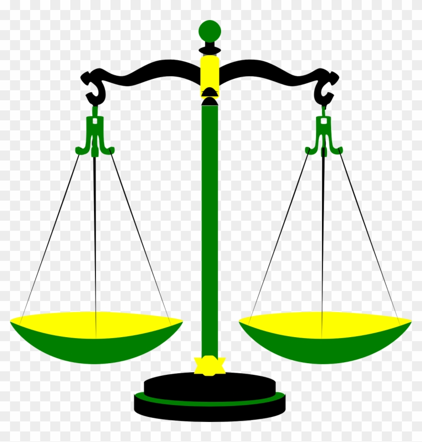 Justice Scales Weighing Law Png Image - Scales Of Justice Clip Art #453849