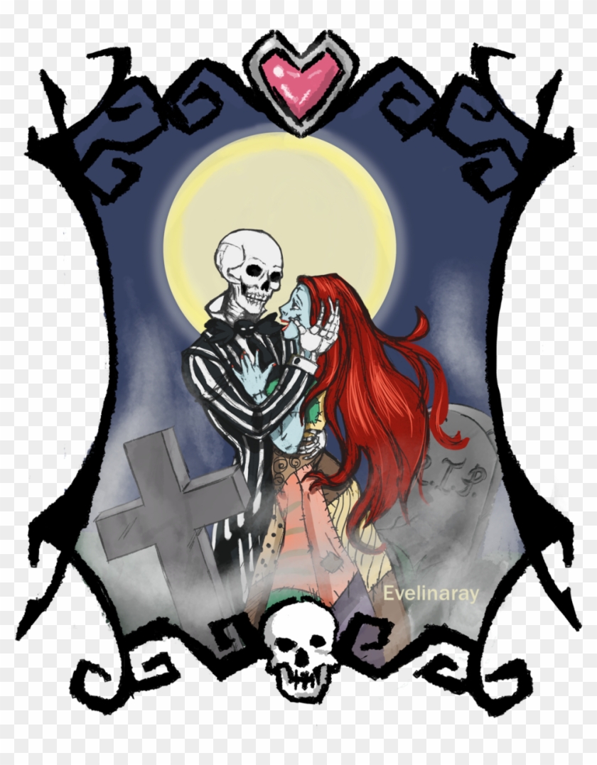 Jack And Sally By Arwen111 Jack And Sally By Arwen111 - Painting #453868