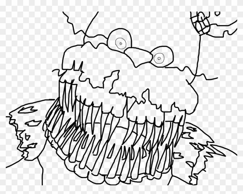 How to draw Nightmare Fredbear (FNaF 4) 