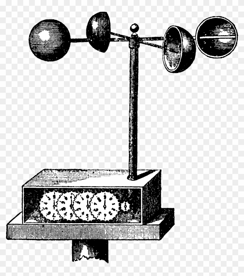 Fileanemometer, Robinsonsk, Nordisk Familjebok - Black Anemometer #453931