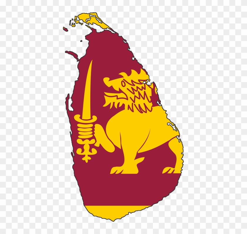 Sri Lankan Map Clipart - Sri Lanka Flag Country #453978