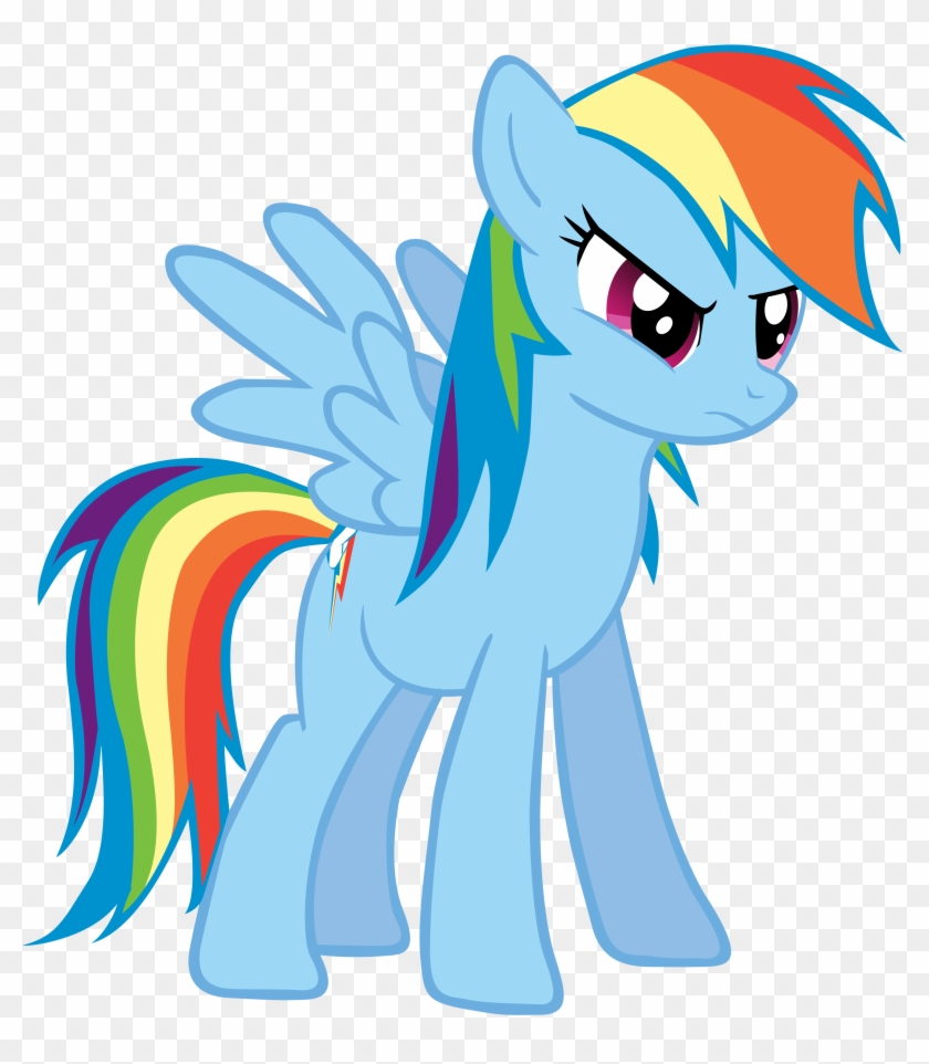 My Little Vector- Rainbow Dash By Rudahn - My Little Pony Rainbow Dash Excited #454057