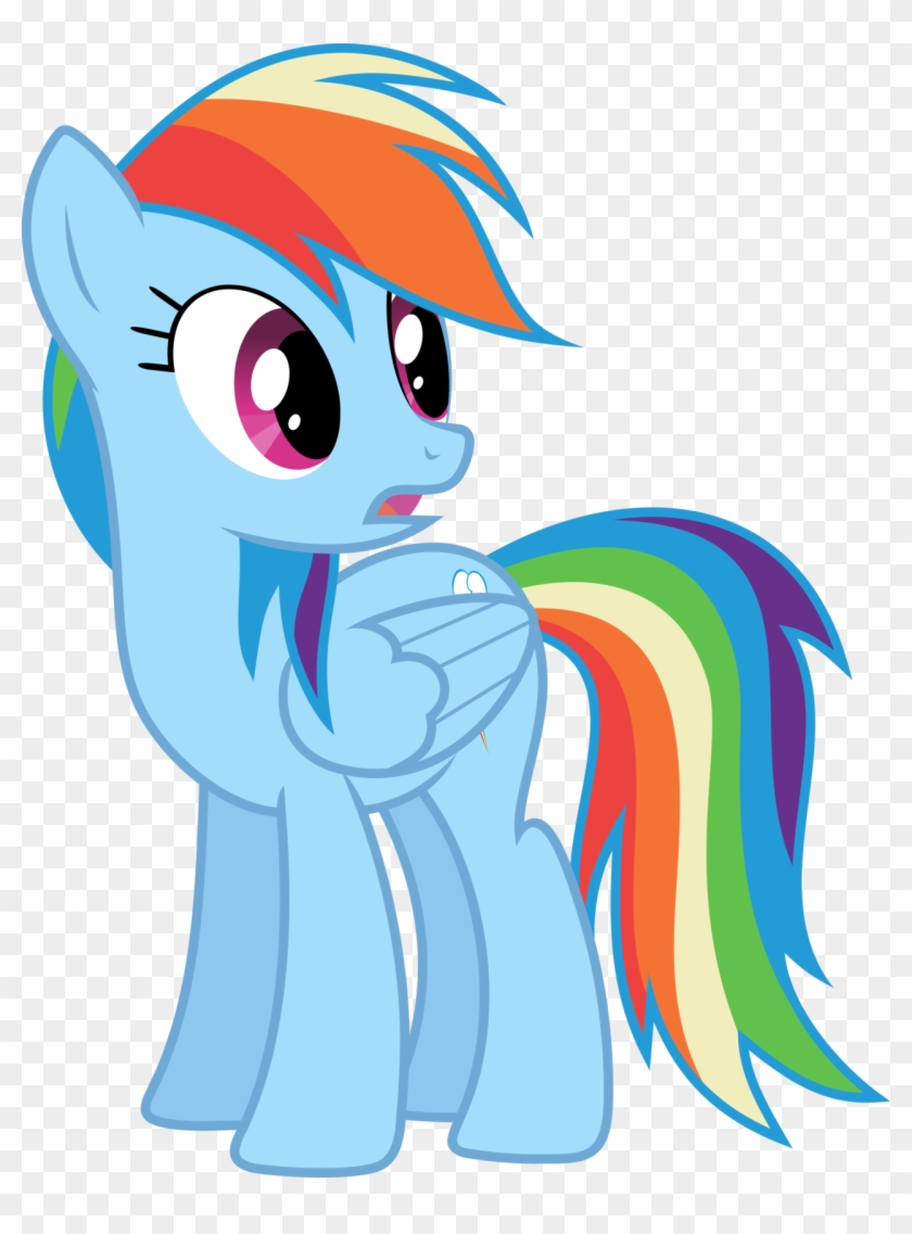 Surprised By Hawk9mm On Deviantart - Mlp Rainbow Dash Surprise #454099