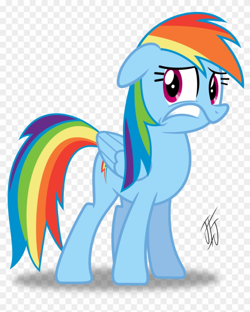 Rainbow Dash Is Scared By Mlp-scribbles - Mlp Rainbow Dash Scared #454102