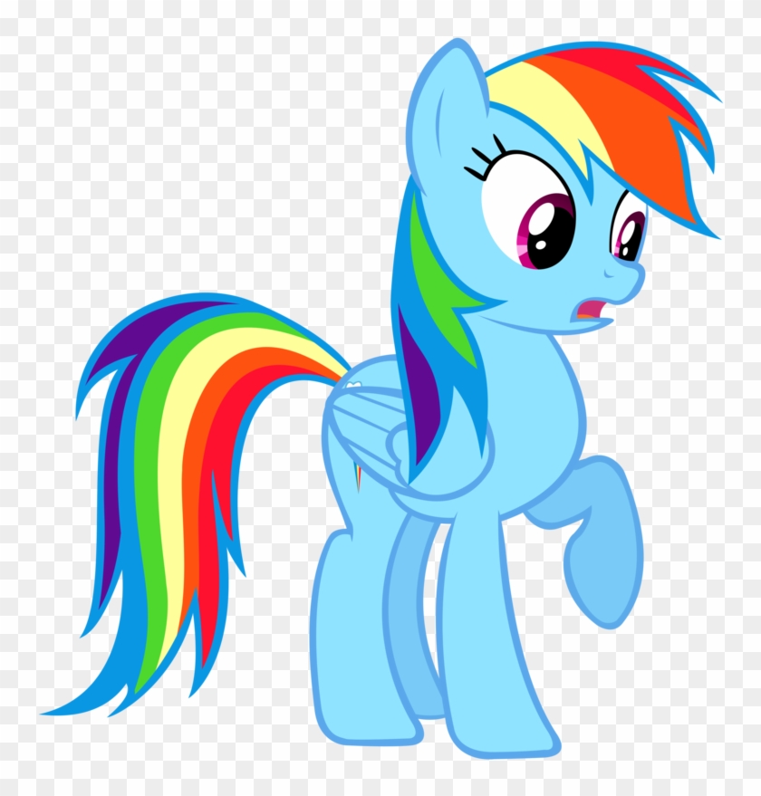 Surprised Rainbow Dash By Jonnydash Surprised Rainbow - My Little Pony Rainbow Dash Surprise #454150