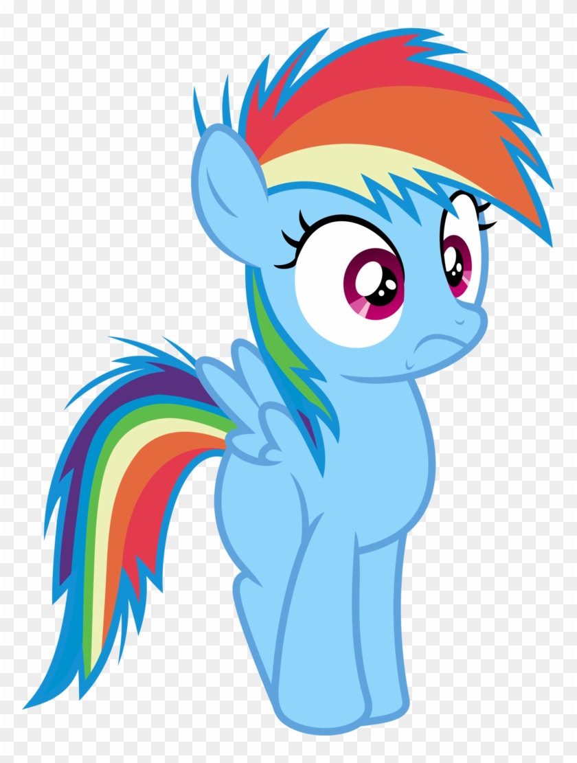 Mlp Fim Filly Rainbow Dash Vector By Luckreza8 - My Little Pony Filly Rainbow Dash #454301