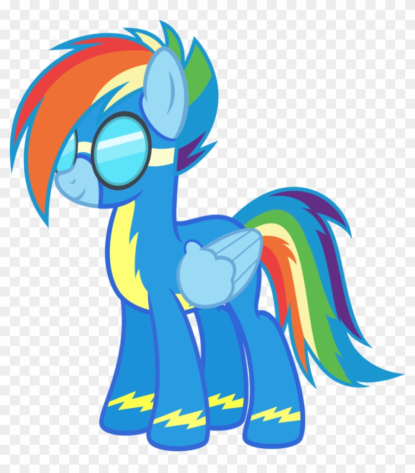 Alternate Gender Counterpart, Alternate Hairstyle, - Mlp Rainbow Dash Wonderbolt #454321