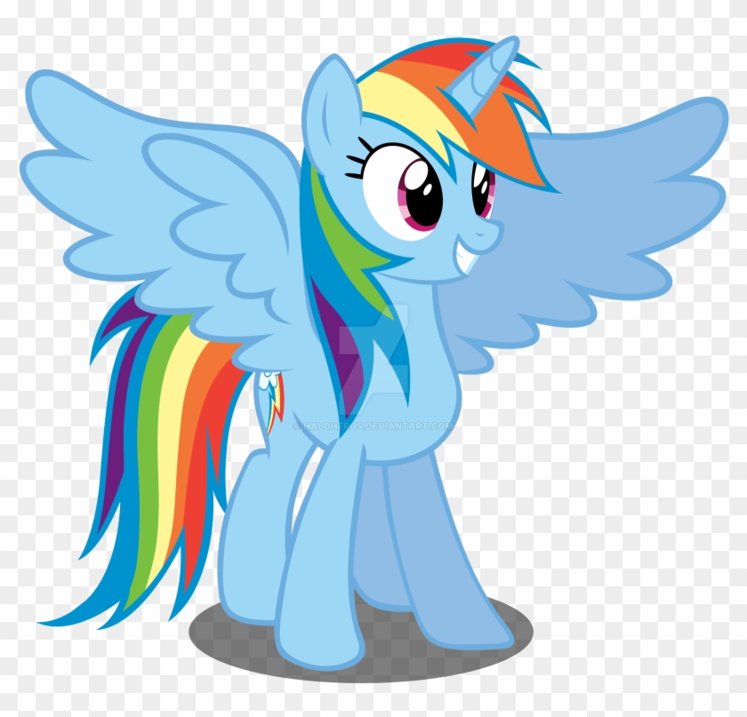 Friendship - Rainbow Dash As A Alicorn - Free Transparent PNG Clipart  Images Download