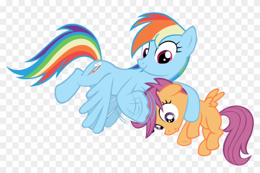 Fim Needs More Scootalove - Rainbow Dash Wqith Scootaloo #454364