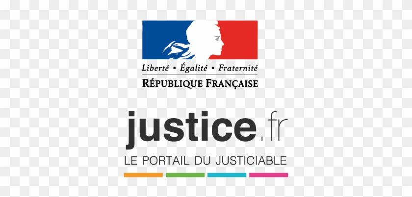 Logo Justice Carre - Republique Francaise Rectangle Magnet #454525