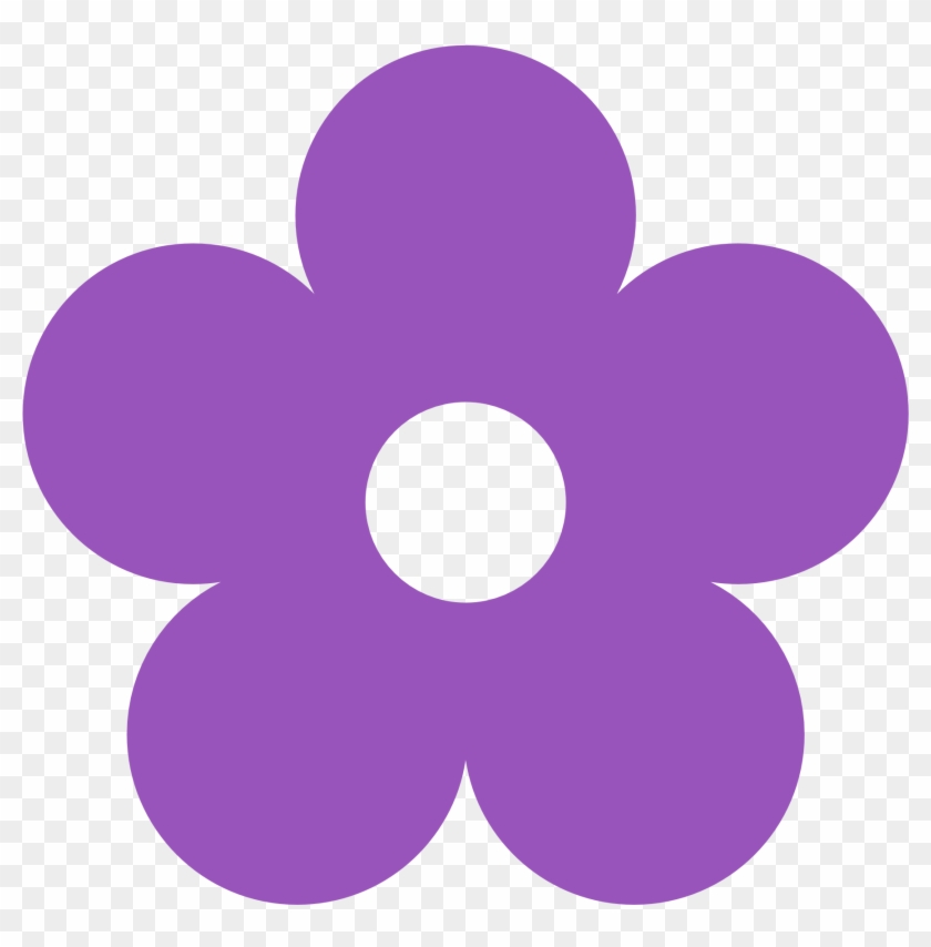 Lilac Flower Clip Art - Purple Flower Clipart #454555