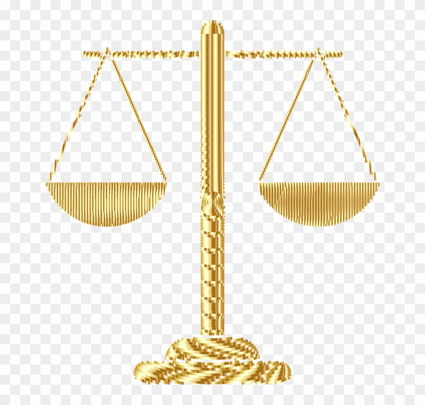 Scales Of Justice 16, Buy Clip Art - Gold Scales Png #454576