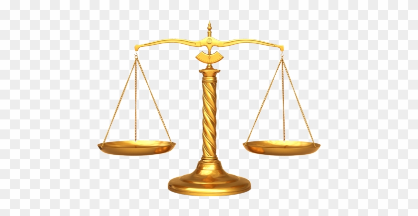Clipart Brass Scales Of Justice - Scales Of Justice Transparent #454582