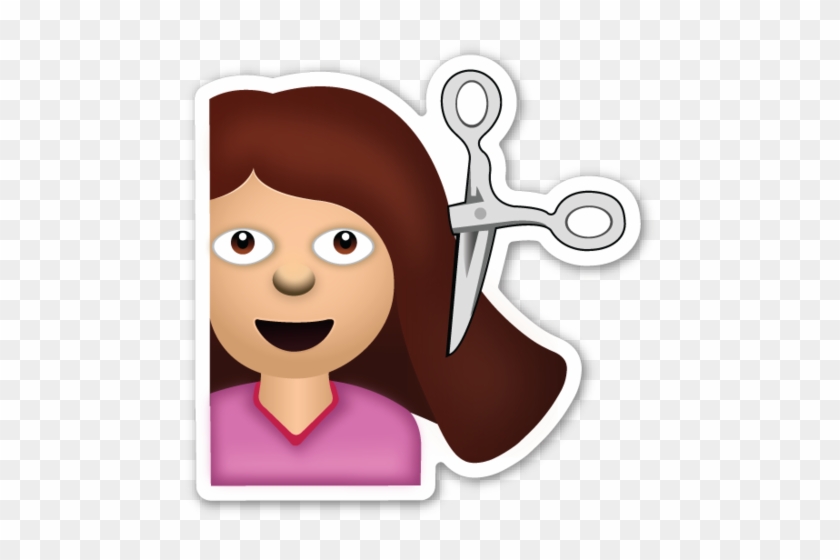 The Guys Over At Unicode Describe Her As 'information - Haircut Emoji Transparent Background #454644