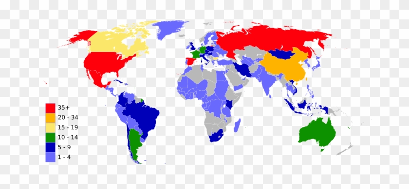 Map Showing Concentration Of Biosphere Reserves In - Agenda 21 World Map #454905