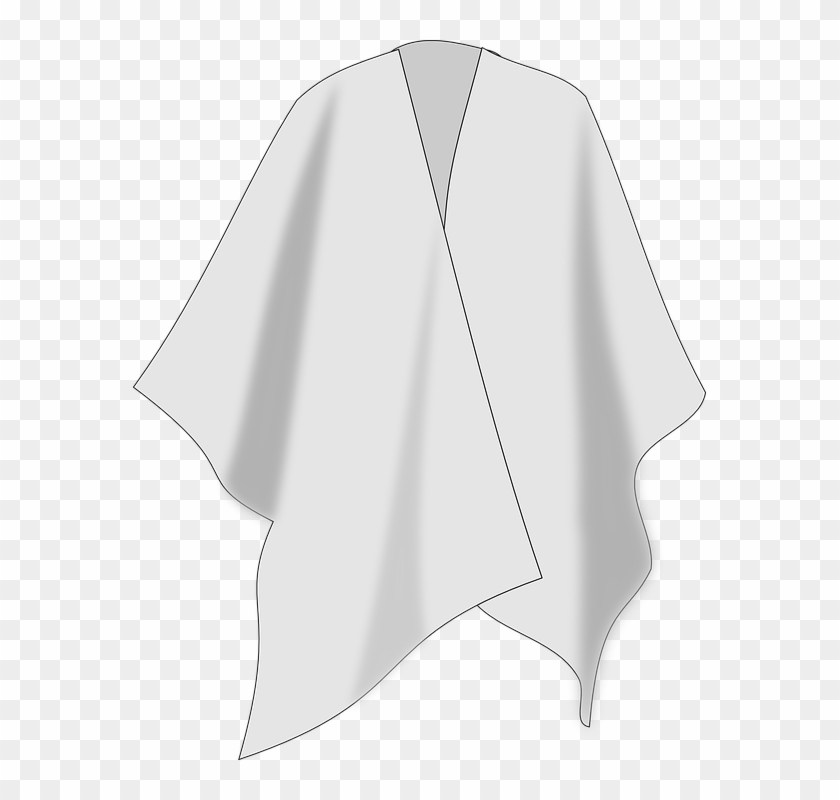 White Dress Clipart Cape - Ruana Colombiana #454912