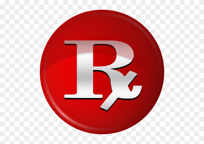 Rx Logo Pharmacy Symbol Red - Circle #454932