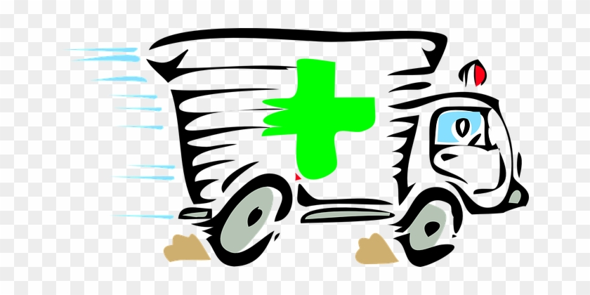 Emergency Ambulance Sirene Fast First Aid - Ambulance Clip Art #454981