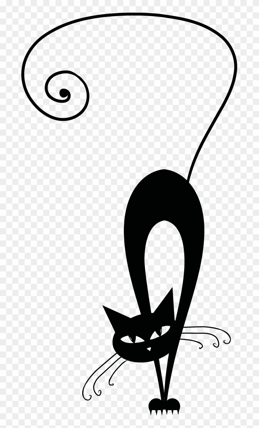 Gatti Stilizzati Immagini - Black Cat Silhouette #455046