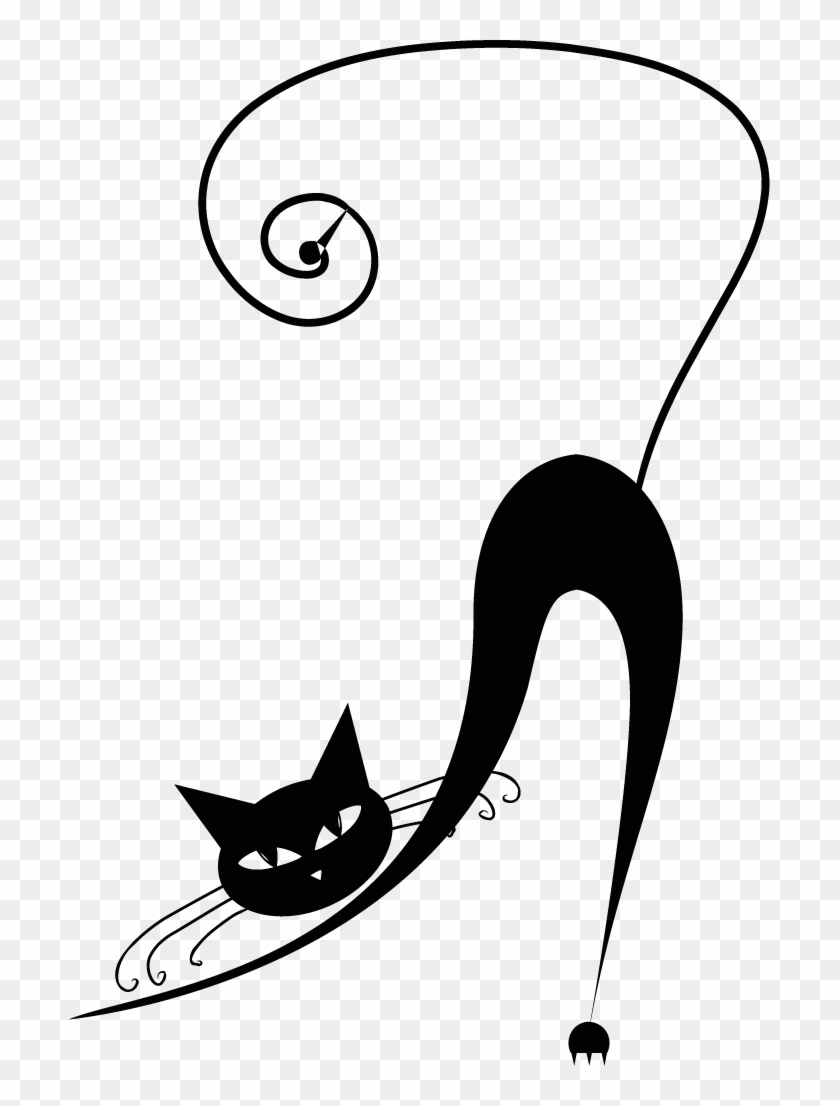 Black Cat More - Black Cat Tile Coaster #455063