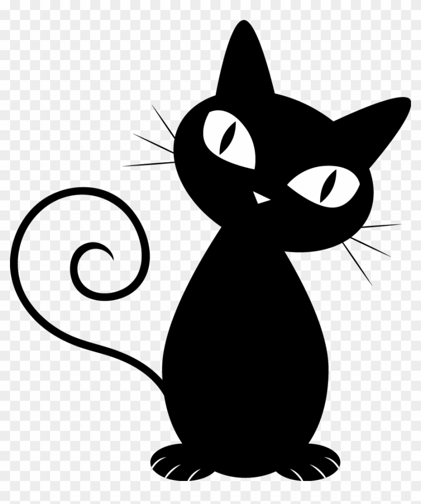 Cat - Cartoon Black Cat Png #455097