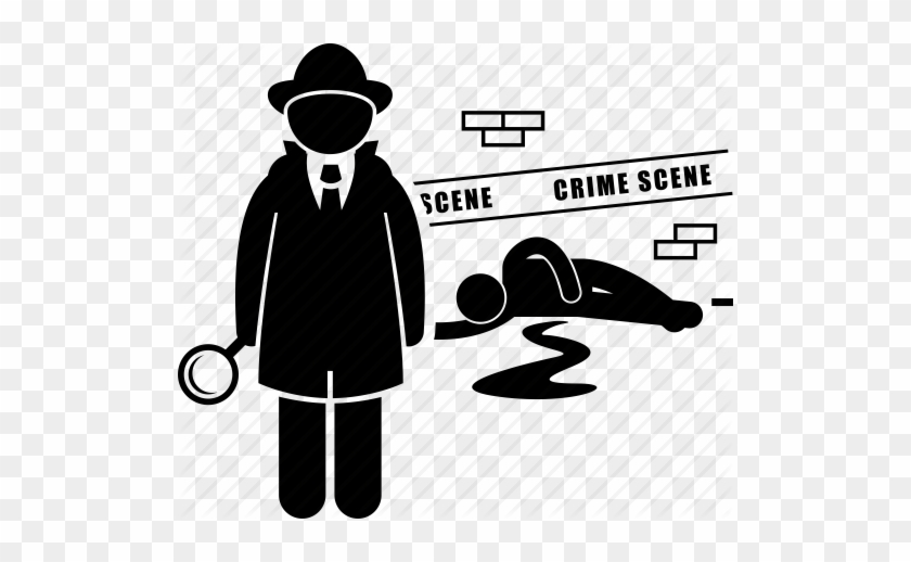 Crime Scene Chalk Outline - Investigator Icon #455201