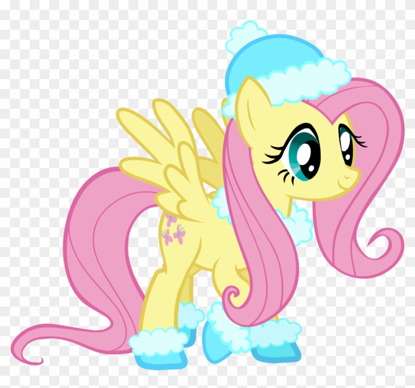 You Can Click Above To Reveal The Image Just This Once, - My Little Pony Fluttershy Winter Outfit #455218