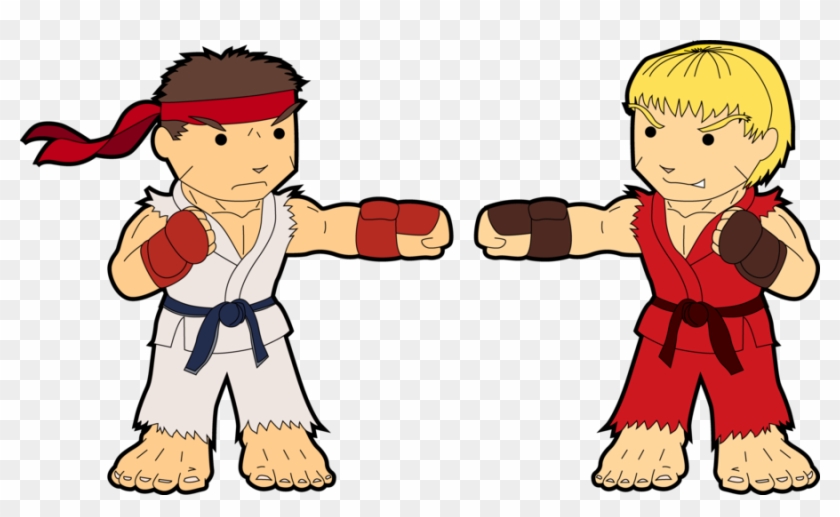 Ken Versus Ryu Fistbump By Nlinnovations - Ryu And Ken Fist Bump #455441