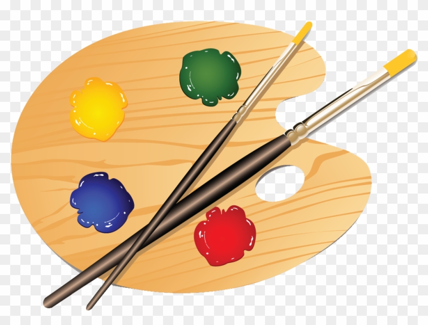 Art Palette Clip Art - Art Clipart No Background #455457