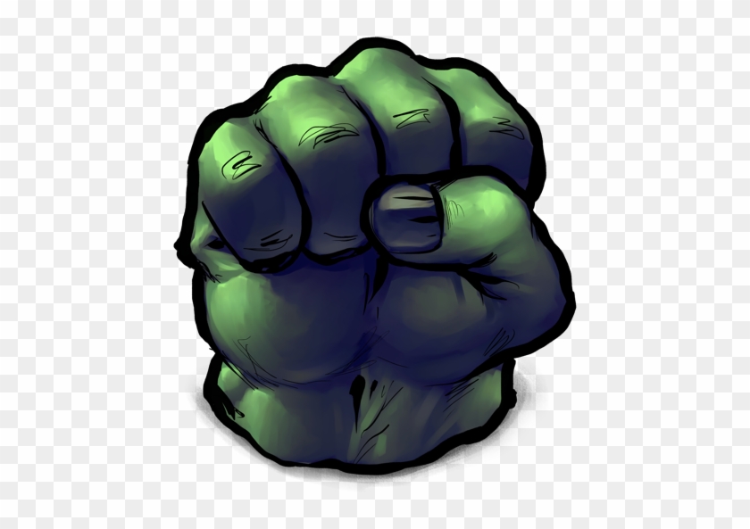 Comics Hulk Fist Icon - Desenho Mão Do Hulk #455542