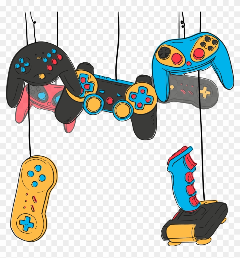 Video Game Game Controller Joystick Online Game - Video Game Vector #455801