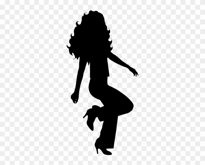 Dancing Girl Silhouette Clip Art #455859