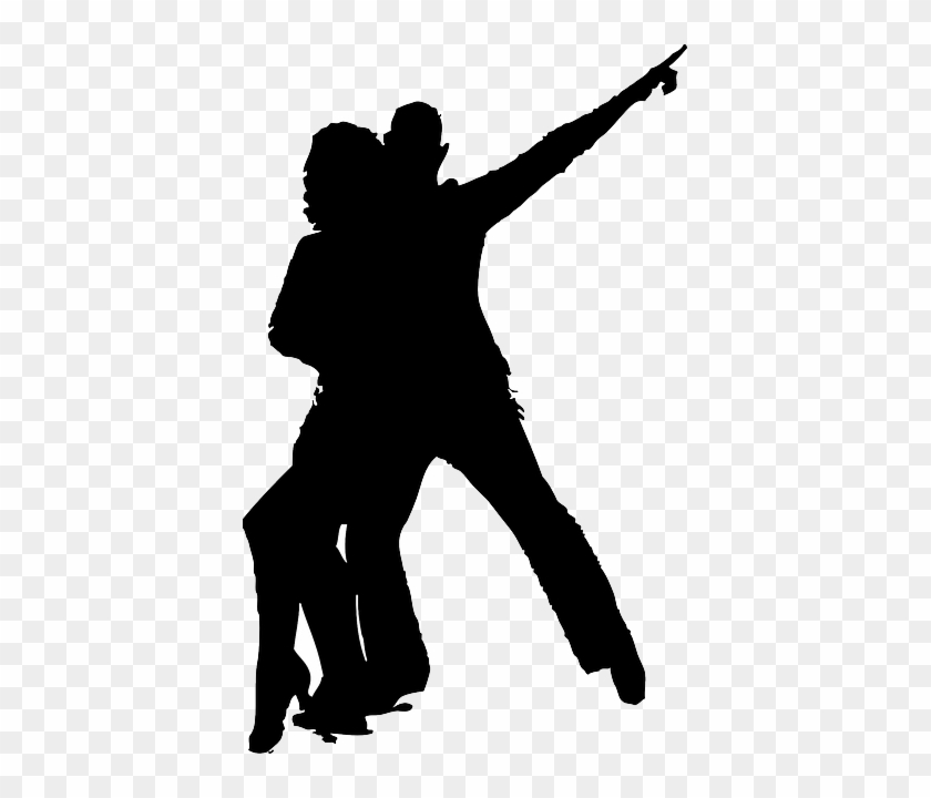 Disco Dancer Silhouette - Silhouette Dance Couple Png #455861