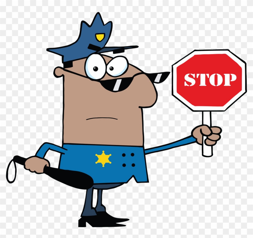 عزرائيل يخالف قوانين السير - Cartoon Policeman #455876