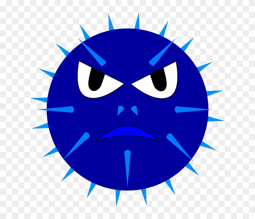 Eyes, Virus, Blue, Face, Explosives, Mine, Explosion - 10am Happy, Hate Greeting Card #455884