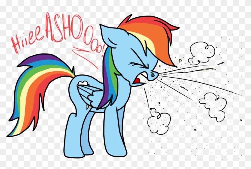 Rainbow Dash Explosion Sneeze By Psfforum - Cartoon #455904